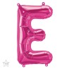 BALLON LETTRE METTALIQUE E FUSCHIA 40 CM