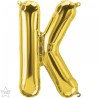 BALLON METALLIQUE LETTRE K OR 41 CM