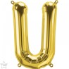 BALLON METALLIQUE LETTRE U OR 41 CM