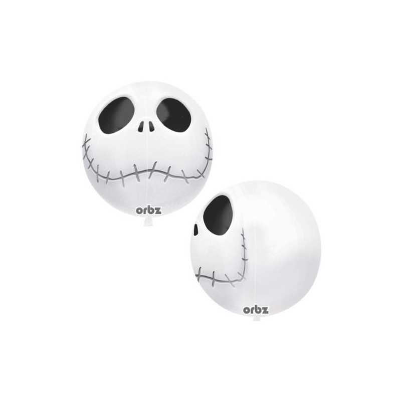 BALLON METALLIQUE ROND ORBZ TETE DE JACK 38 X 40 CM