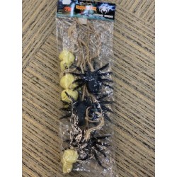 GUIRLANDE TETE DE MORT ET ARAIGNEES