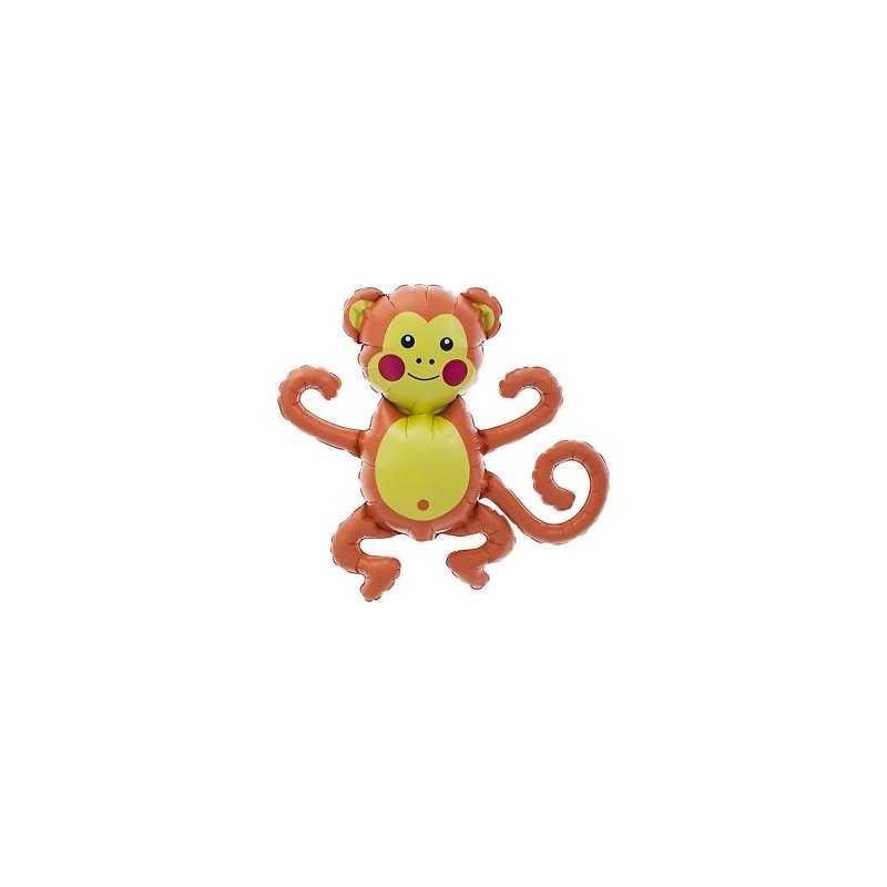 BALLON METALLIQUE AIR PETIT SINGE 36 CM