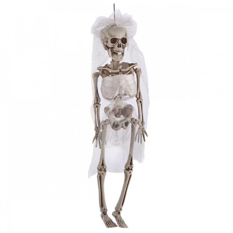 PETIT SQUELETTE AVEC VOILE 40 CM