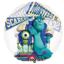 BALLON MONSTERS 66CM TRANSPARENT BOB ET SULLY