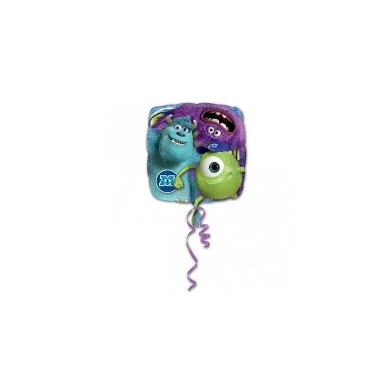 BALLON METALLIQUE MONSTERS CARRE 43 CM