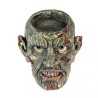 BOUGEOIR TETE DE ZOMBIE RESINE 6,5 CM