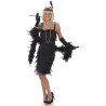 DEGUISEMENT ROBE CHARLESTONE NOIRE TAILLE S