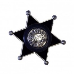 ETOILE DE SHERIFF 6 CM PLASTIQUE