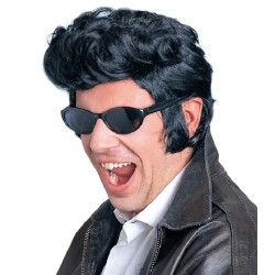 PERRUQUE ROCK'N ROLL HOMME NOIRE