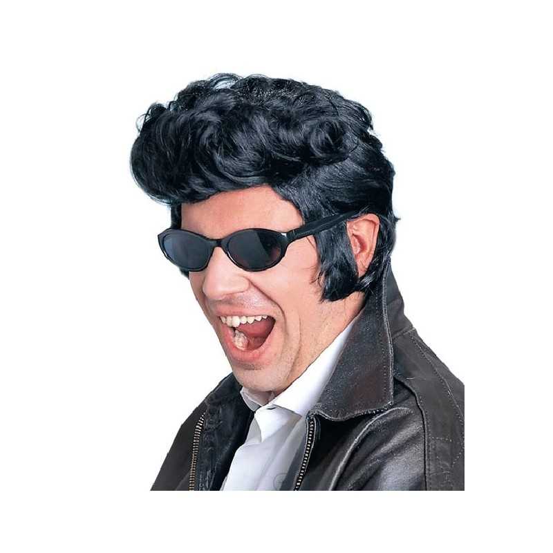 PERRUQUE ROCK'N ROLL HOMME NOIRE