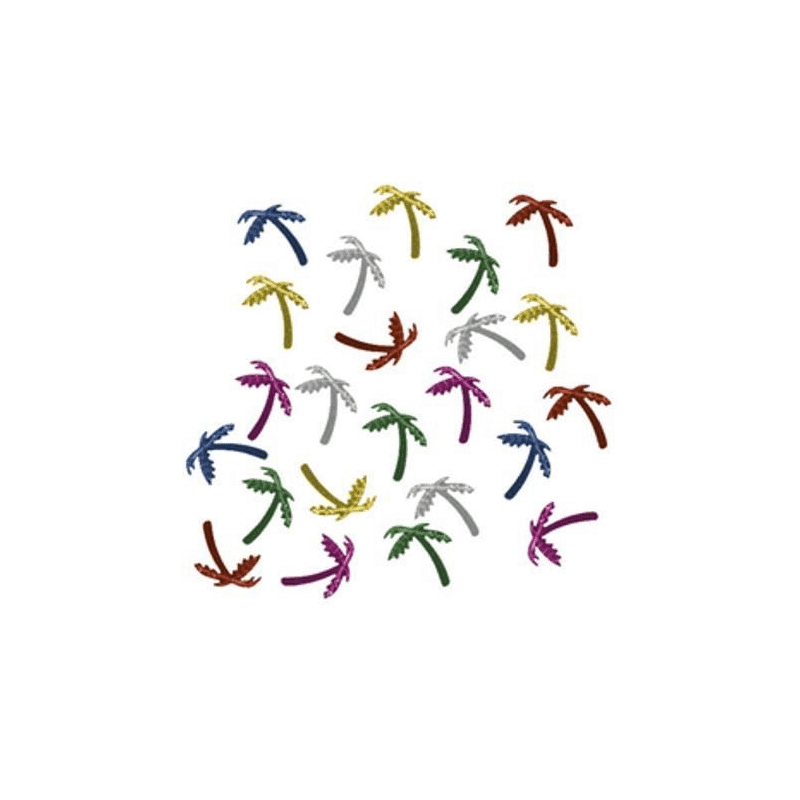 CONFETTIS DE TABLE PALMIERS MULTICOLORES