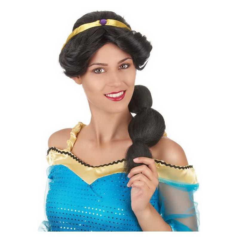 PERRUQUE PRINCESSE ORIENTALE AVEC BANDEAU