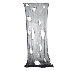 RIDEAU TISSUS NOIR 75 X 150 CM