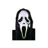 MASQUE HALLOWEEN LICENCE SCREAM GHOST FACE BLANC AVEC CAPUCHE