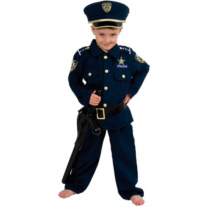 DEGUISEMENT POLICIER LUXE AVEC SIFFLET TAILLE 128
