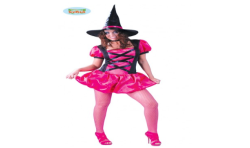 DEGUISEMENT SORCIERE FUSCHIA TAILLE M