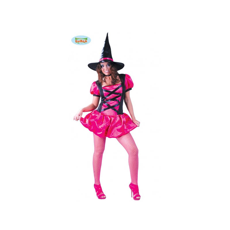 DEGUISEMENT SORCIERE FUSCHIA TAILLE M