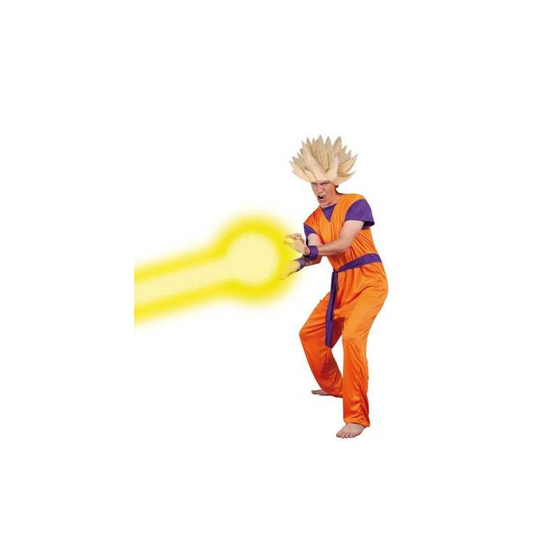 DEGUISEMENT MANGA TEE SHIRT PANTALON ORANGE ET BLEU