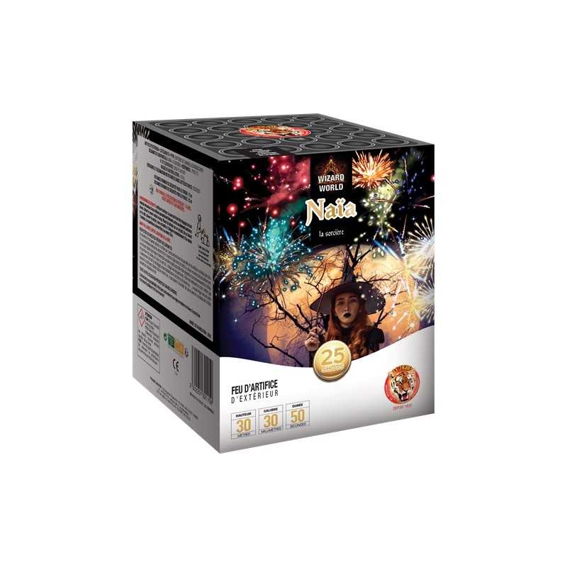 FEU D'ARTIFICE COMPACT NAÏA LA SORCIÈRE 25 SHOTS