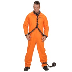 DEGUISEMENT PRISONNIER DETENU ORANGE TAILLE L