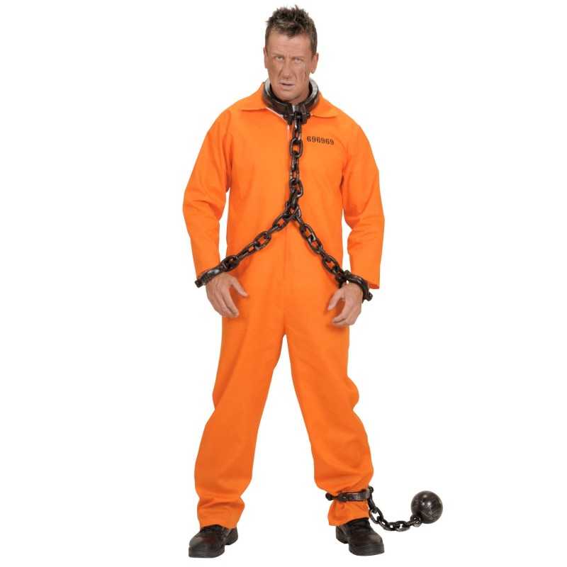 DEGUISEMENT PRISONNIER DETENU ORANGE TAILLE L