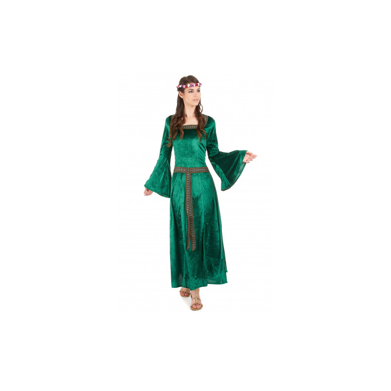 ROBE MEDIEVALE VERTE TAILLE S