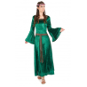 ROBE MEDIEVALE VERTE TAILLE S