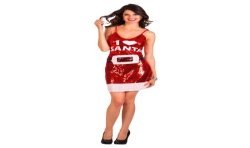 ROBE STRASS I LOVE SANTA TAILLE M