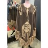 DEGUISEMENT PONCHO WESTERN MARRON