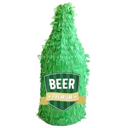 PINATA BOUTEILLE DE BIERE EN 3D A TAPER 50 CM