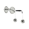 LUNETTE RONDE DISCO AVEC BOULE A FACETTE ARGENT
