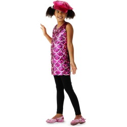 ROBE SEQUIN DISCO ROSE ET ARGENT TAILLE M