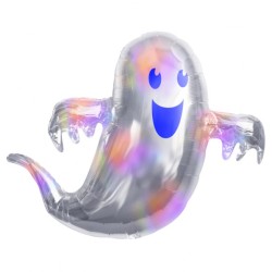BALLON METALLIQUE FANTOME 80 CM IRIDESCIENT