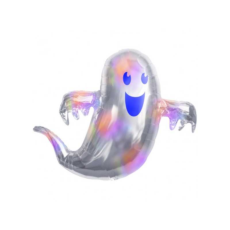 BALLON METALLIQUE FANTOME 80 CM IRIDESCIENT