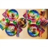 20 SERVIETTES HAPPY BIRTHDAY MULTICOLORES 33 X 33 CM