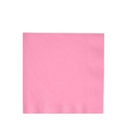 20 SERVIETTES ROSE 33 X 33 CM