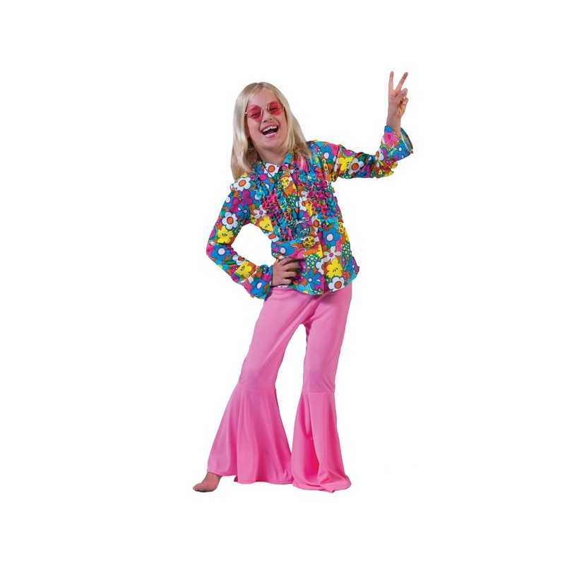 DEGUISEMENT CHEMISE FLEURIE HIPPIE ENFANT 164 CM