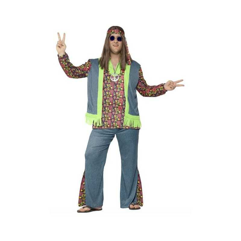 DEGUISEMENT HOMME HIPPIE TAILLE XL
