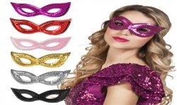 LOUP SEQUINS 6 COOULEURS ASSORTIES