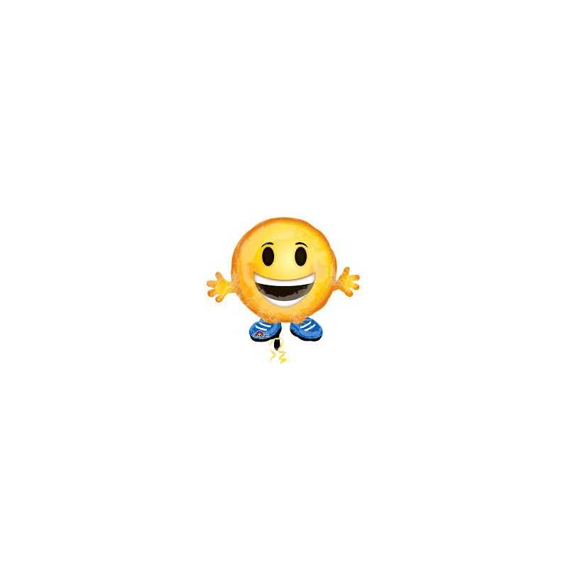 BALLON METALLIQUE EMOTICON JR.SHAPE 53X45 CM