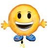 BALLON METALLIQUE EMOTICON JR.SHAPE 53X45 CM
