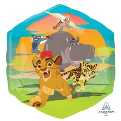 BALLON METALLIQUE HEXAGONAL LA GARDE DU ROI LION 55 X 58 CM