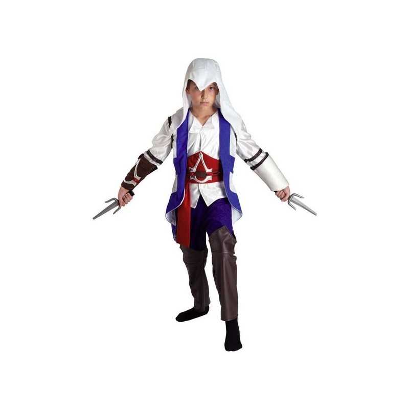 DEGUISEMENT ASSASSINO BLEU TAILLE 8 ANS