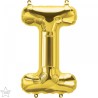 BALLON METALLIQUE LETTRE I OR 86 CM