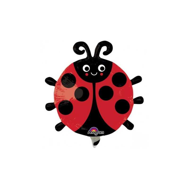 BALLON METALLIQUE COCCINELLE 25 CM