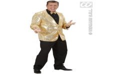 DEGUISEMENT VESTE DISCO SEQUIN OR TAILLE XL