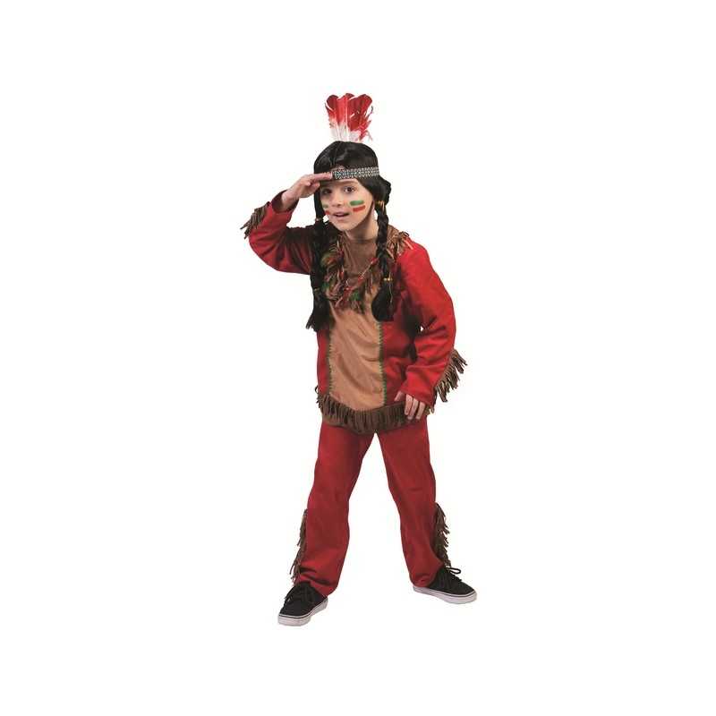 DEGUISEMENT INDIEN PEAU ROUGE TAILLE 140