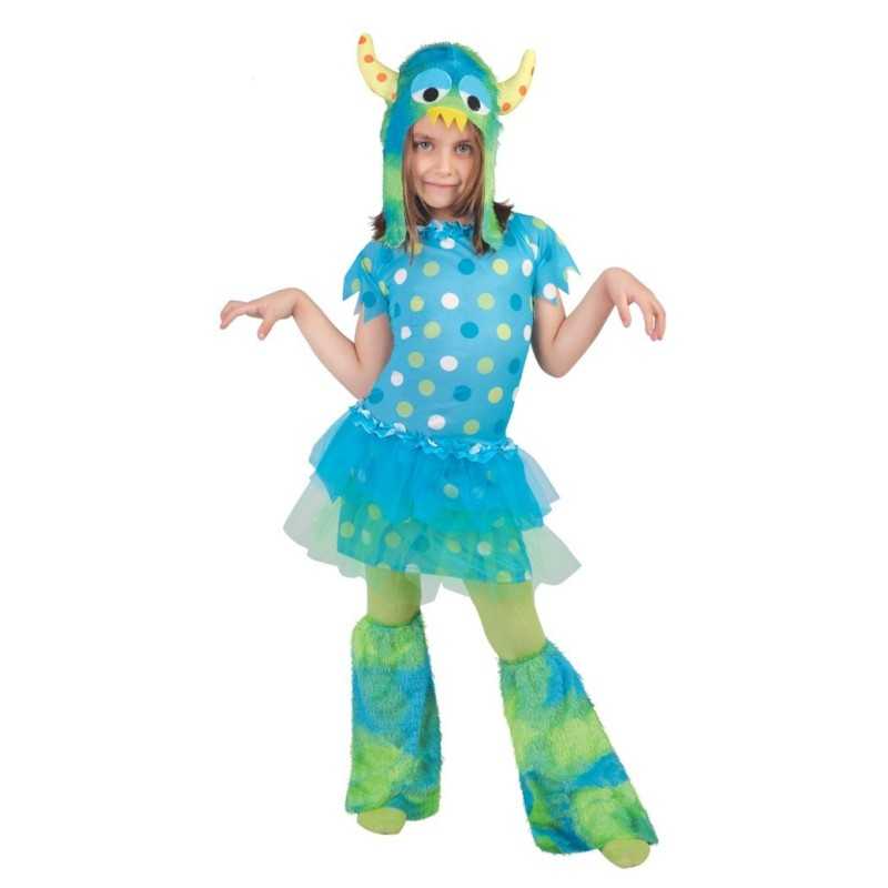 DEGUISEMENT MONSTRE BLEU FILLE TAILLE 10-12 ANS