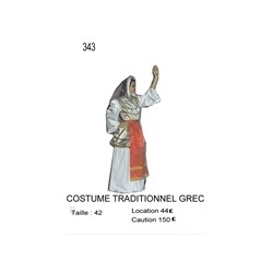DEGUISEMENT GRECQUE TRADITIONNELLE TAILLE 40