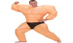 DEGUISEMENT BODYBUILDER GONFLABLE M UNIVERS
